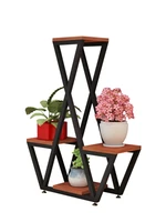 simple modern multi layer wrought iron flower stand floor standing living room european creative indoor plant racks