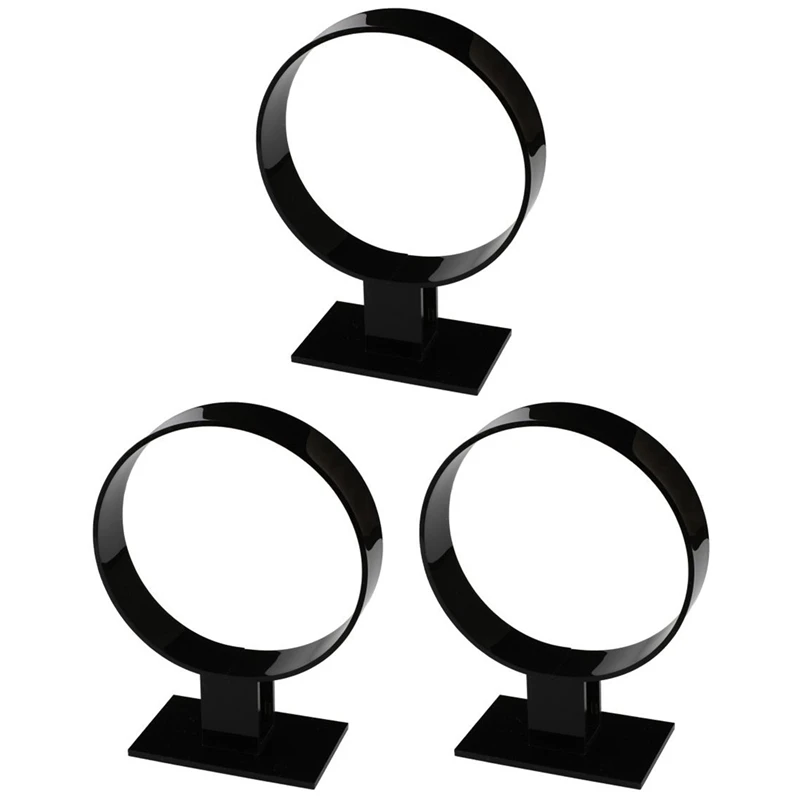 

3X Acrylic Headband Holder, Hair Accessories, Headband Display Stand, Jewelry Holder Black
