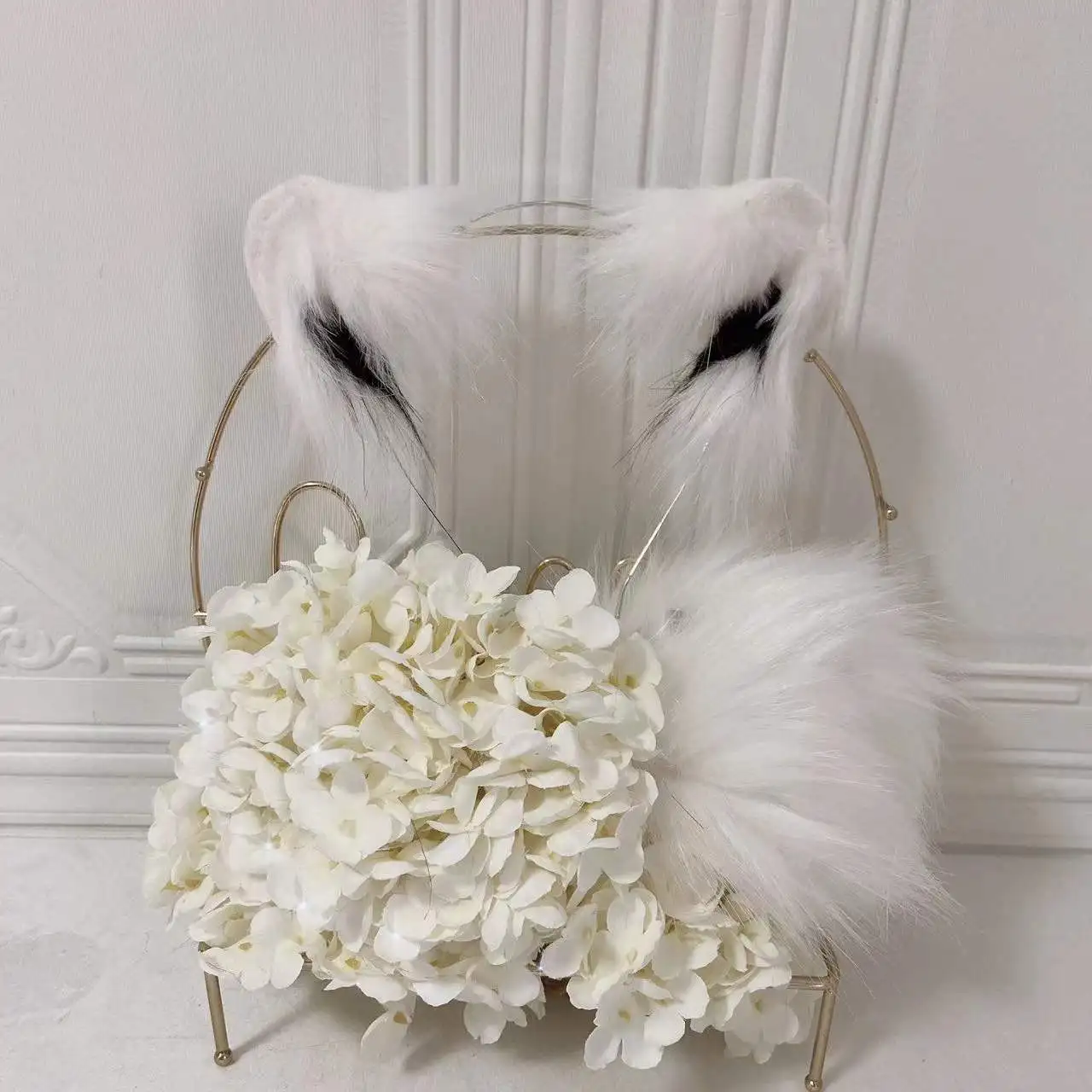 

New Polar bear Anime simulation beast ear beast tail wolf ear cat ear fox ear hair hoop custom COSPLA