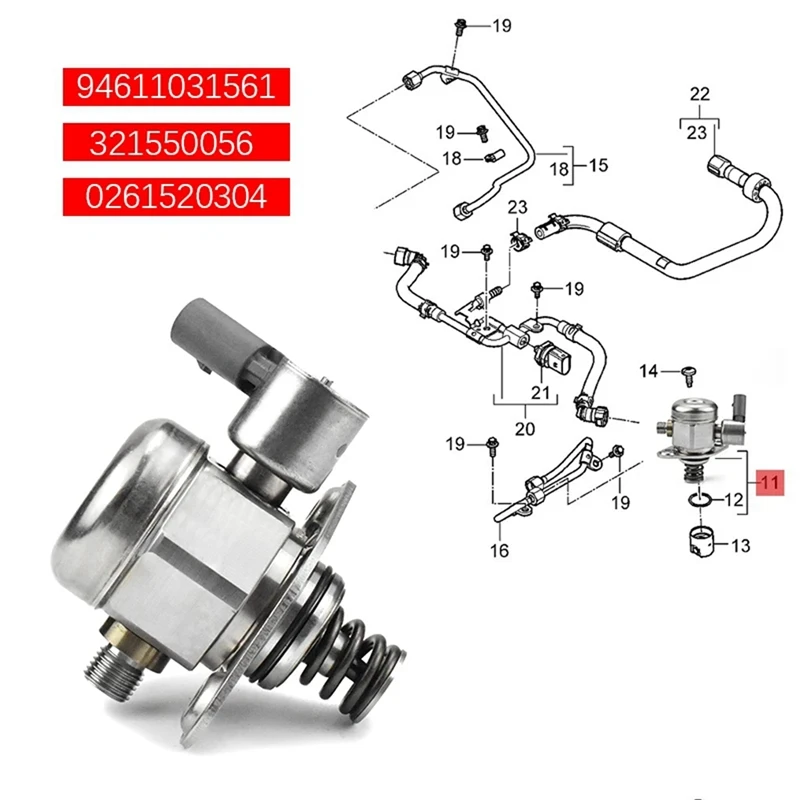 

1 шт. 94611031561 топливный насос высокого давления, автомобильные Сменные аксессуары для Porsche Cayenne Macan Panamera