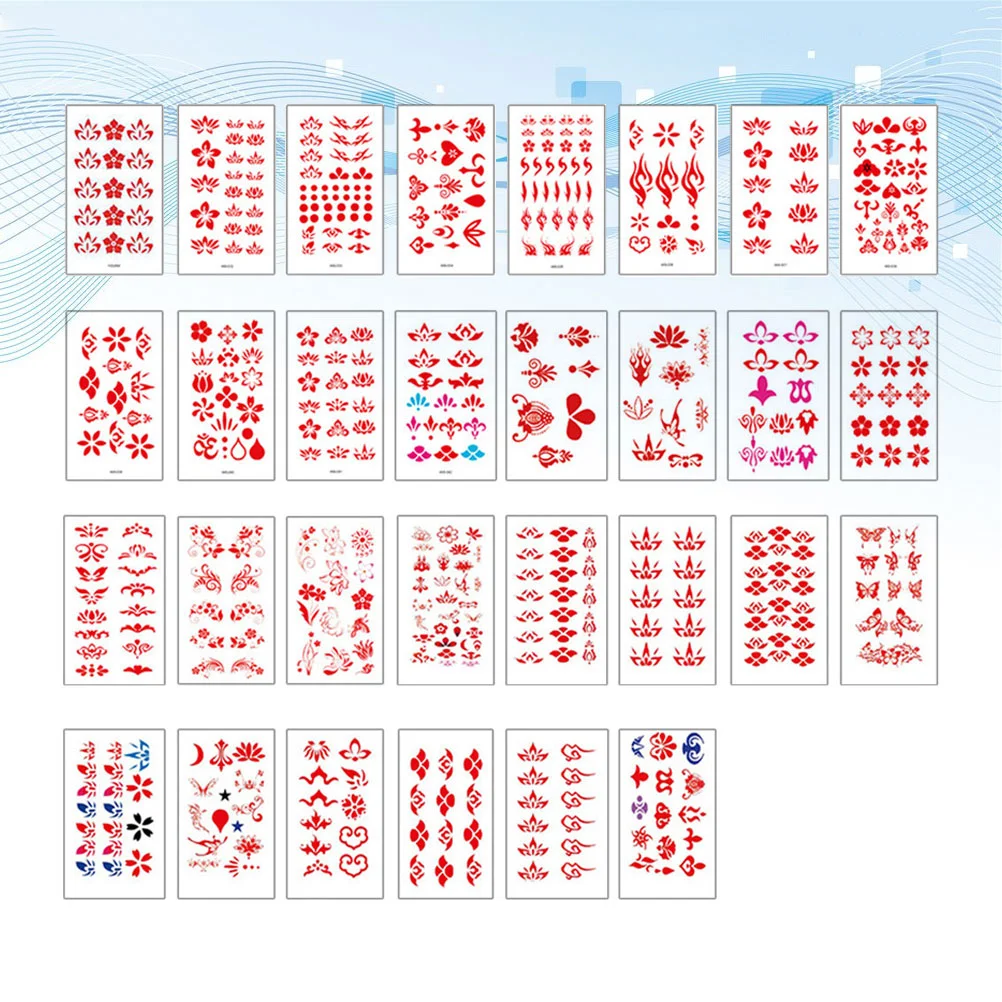 

30 Sheets Stickers Temporary Fake Forehead Waterproof for