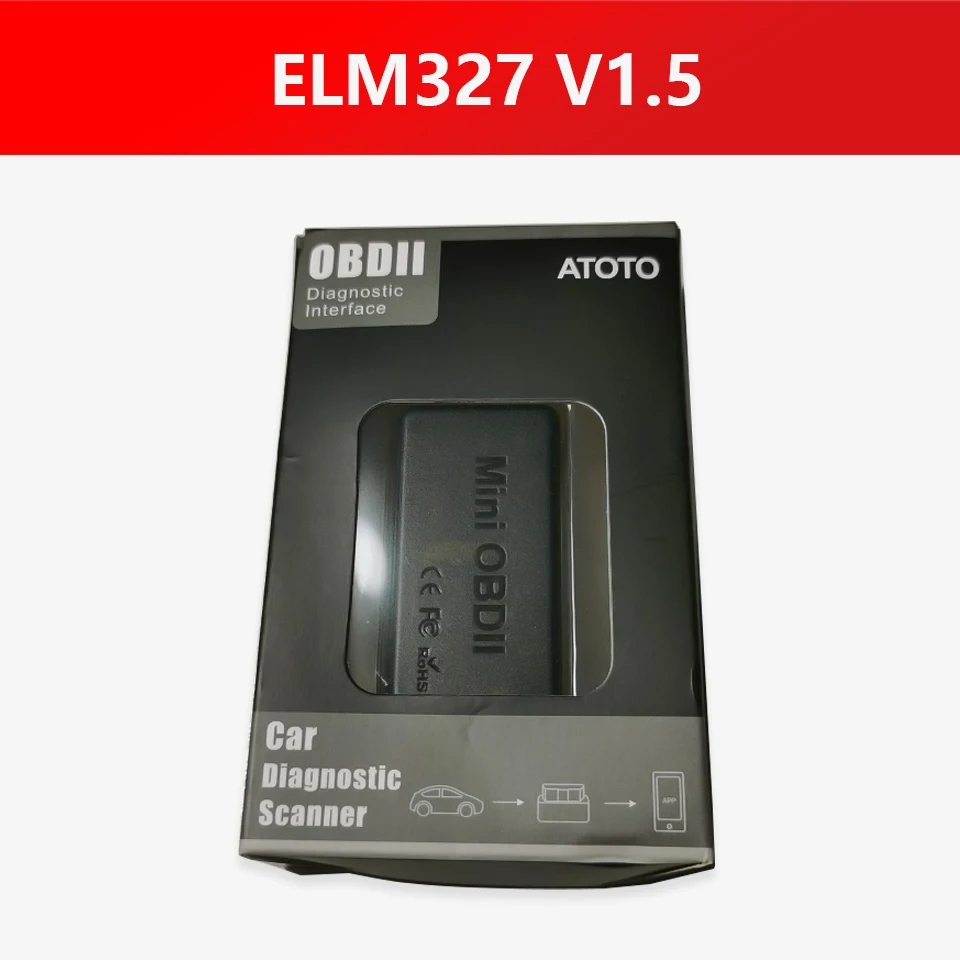 

ATOTO 4450 OBD2 сканер Bluetooth ELM327 V1.5 автомобильный диагностический инструмент OBD 2 автомобильный считыватель кодов сканирующий адаптер Android BT OBDII