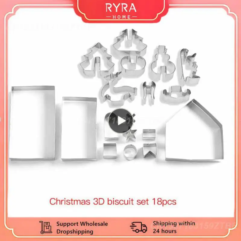 

1~8PCS 18 Style Cookie Cutters Moulds Aluminum Alloy Cute Animal Shape Biscuit Mold DIY Fondant Pastry Decorating Baking Kitchen