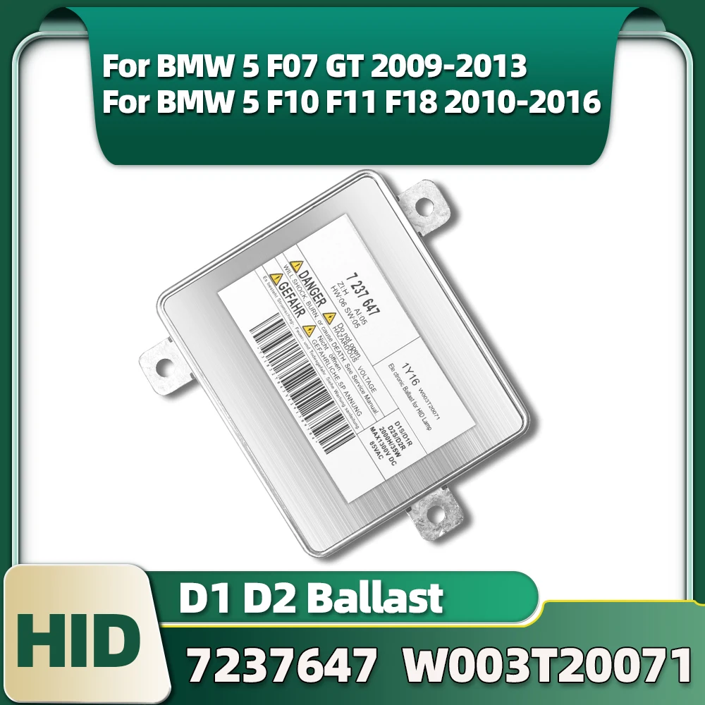HID D1S D1R D2S D2R Балласт W003T20071 Ксеноновая фара 7237647 63127172536 Для BMW 5 F07 GT F10 F11 F18 2009 2010 11 12-2016