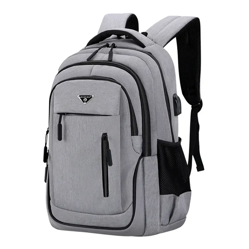 

Backpacks High Men Backpack Capacity Teen Student Black 15.6 College Solid School Oxford Backpack Boy Large Laptop Bags Gril