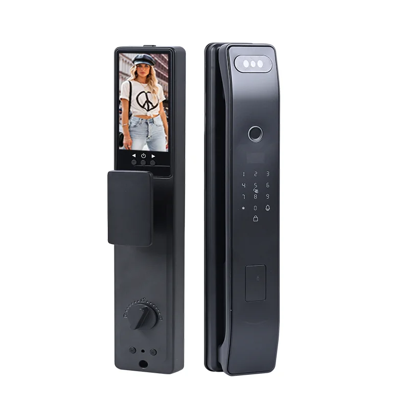 Фото Лидер продаж, электронный цифровой Tuya Ttlock Cerraduras Inteligentes Con Wi-Fi, отпечаток пальца, без ключа, открытый 3D умный замок для лица №2