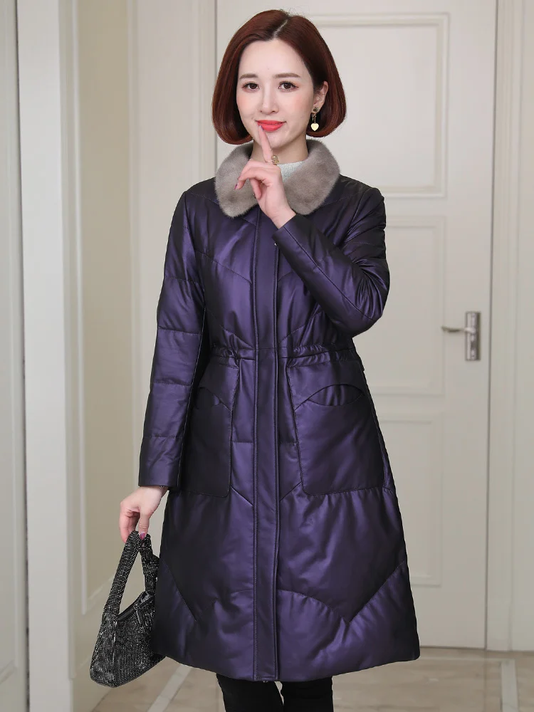 Новинка 2023 женские пуховики на 90% белом утином пуху s пальто из натуральной