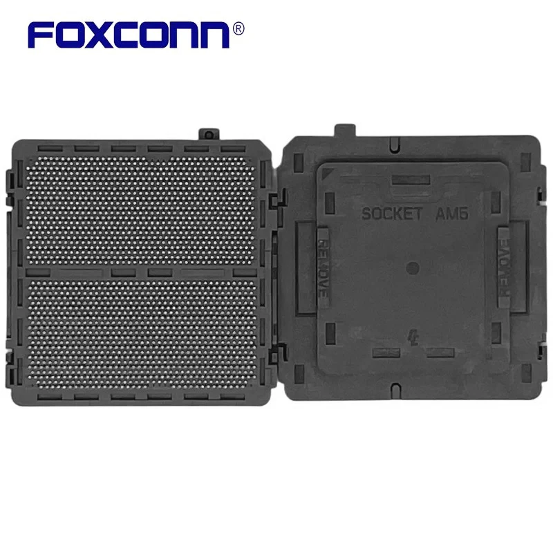 Фото Foxconn оригинальный 100% новый разъем для процессора AM5 LGA1718 для материнской платы ПК, основание BGA, большой держатель разъема с оловянным шариком, основание №4