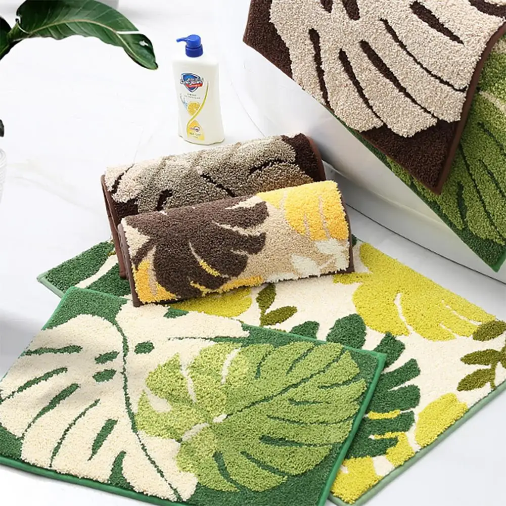 

Коврики для ванной с зелеными листьями, 50 Х80 см