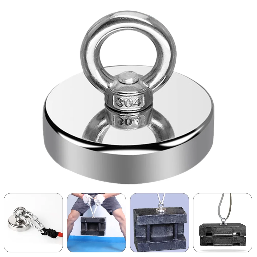 

1pc Strong Magnet Ring Fishing Magnet Salvage Fishing Hook Magnets Hooks