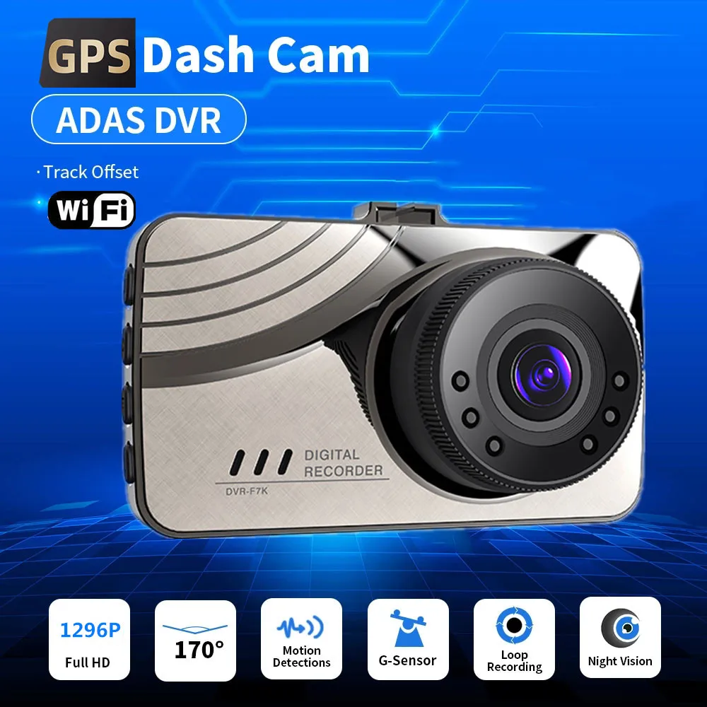 

Автомобильный видеорегистратор WiFi Full HD 1080P, видеорегистратор с камерой заднего вида, Автомобильный видеорегистратор с ночным видением, Автомобильный видеорегистратор, GPS-регистратор, автомобильные аксессуары