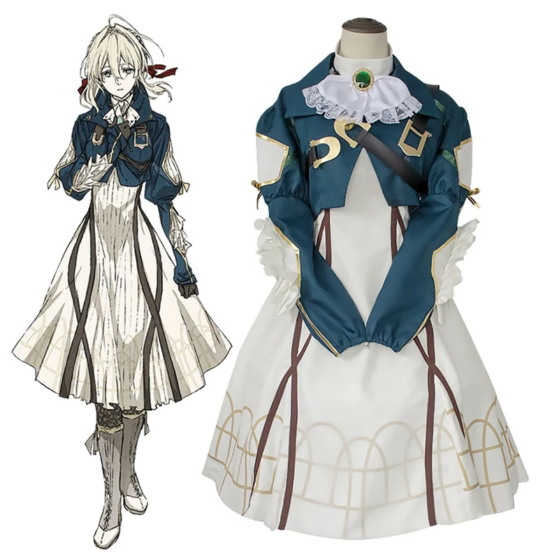 Костюм для косплея аниме фиолетовый Evergarden костюм принцессы горничной Лолиты