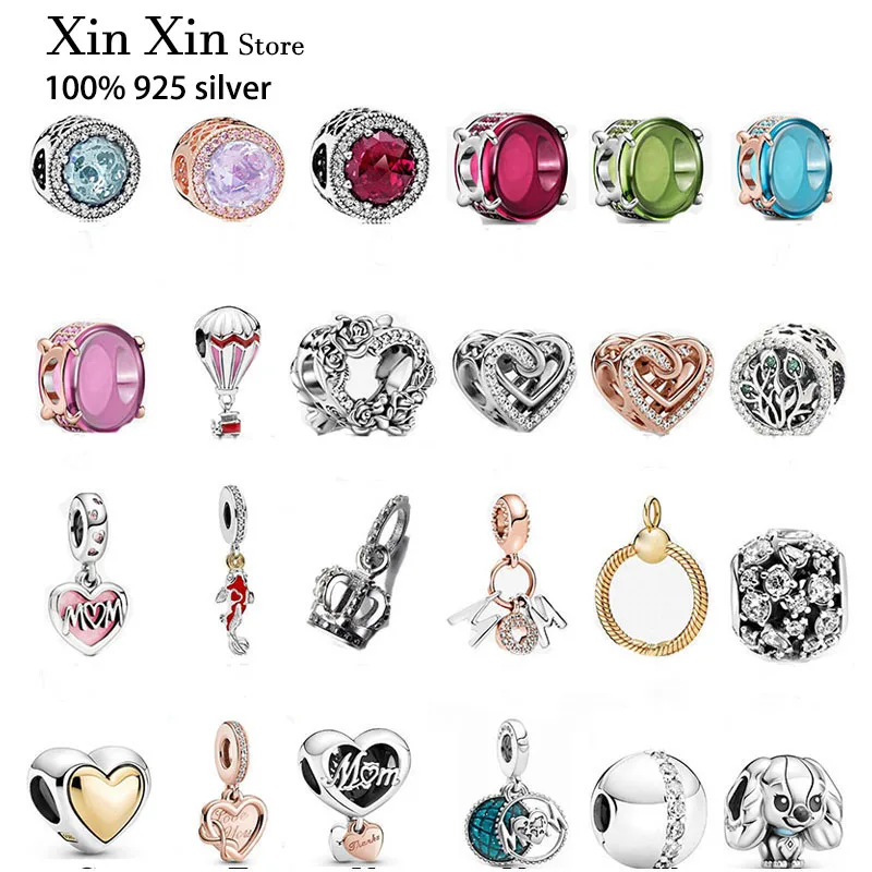 

Authentic 925 Sterling Silver Cat Eye Hot Air Balloon Charm Is Suitable For The Original Pandora Women's Bracelet Necklace