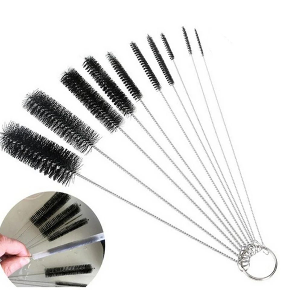

Bottle Cleaning Brushes Set Tube Straw Brush Nylon Bottle Pipe Cleaner Small Coffee Machine Cleaning Brush Kitchen Accessories