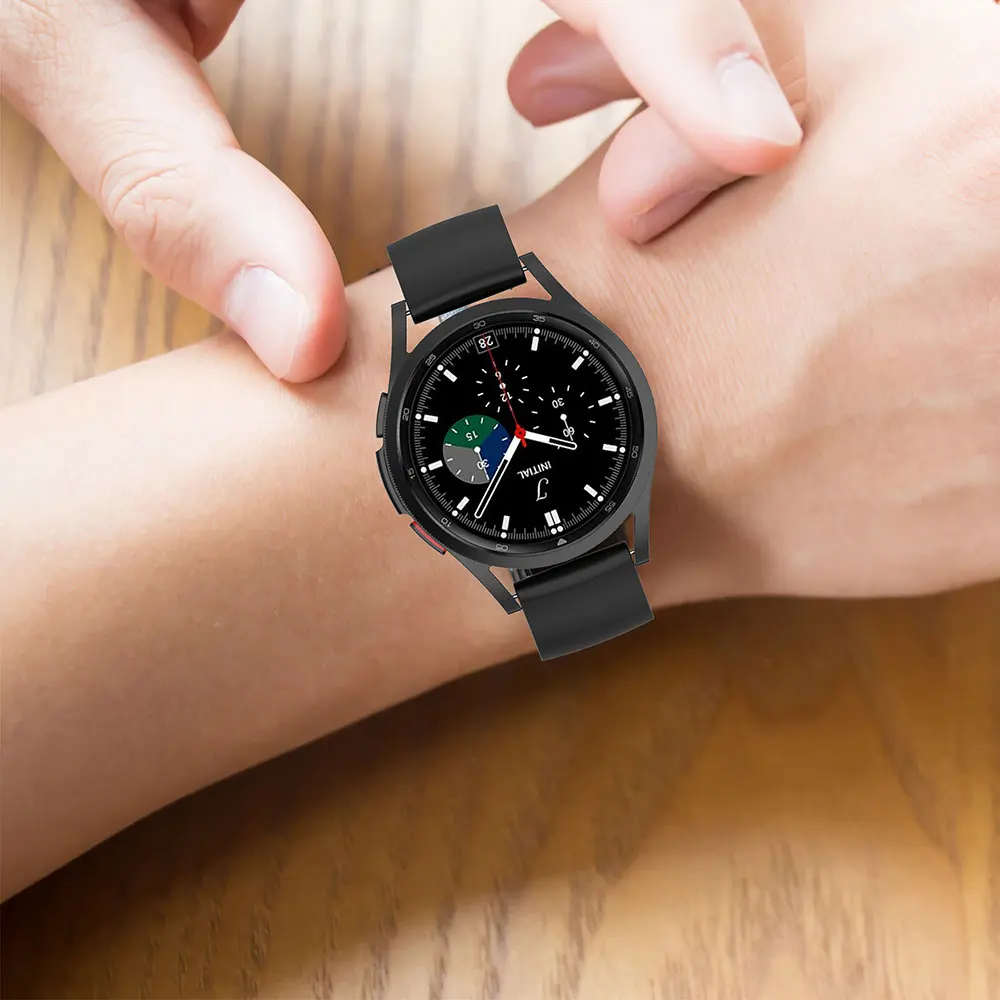 Ремешок силиконовый 20 мм для смарт-часов Samsung Galaxy Watch 5 Pro спортивный браслет 4 46 44 42