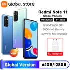 Глобальная версия смартфона Xiaomi Redmi Note 11, 4 Гб, 128 ГБ, Custom Edition, Восьмиядерный Snapdragon 680, 33 Вт Pro, быстрая зарядка, 50MP