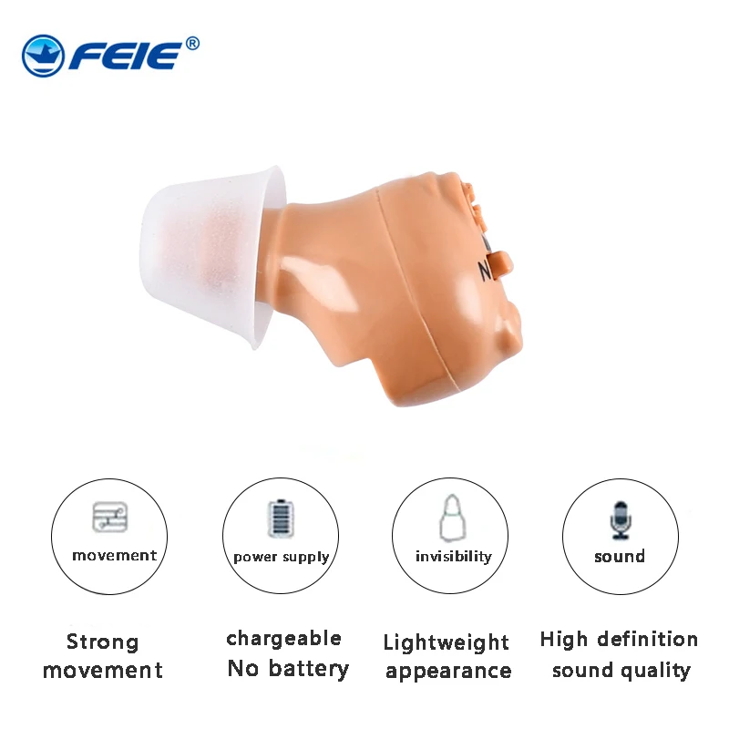 

S-316 Hearing Aid Rechargeable Hearing Device ITE Ear Hearing Aids for The Elderly Audifonos Sound Amplifier for Deafness