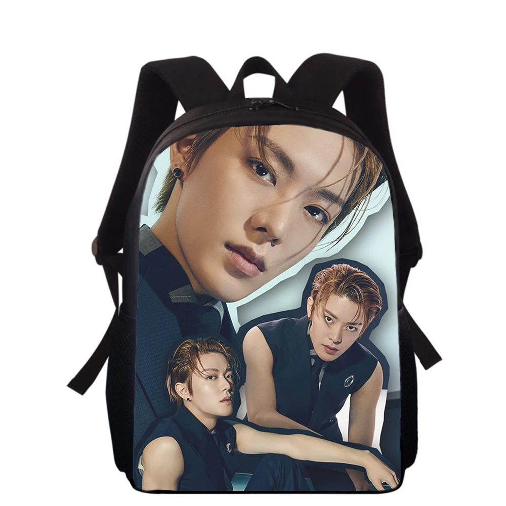 NCT Nakamoto Yuta 15” 3D Print Kids Backpack Primary School Bags for Boys Girls Back Pack Students School Book Bags