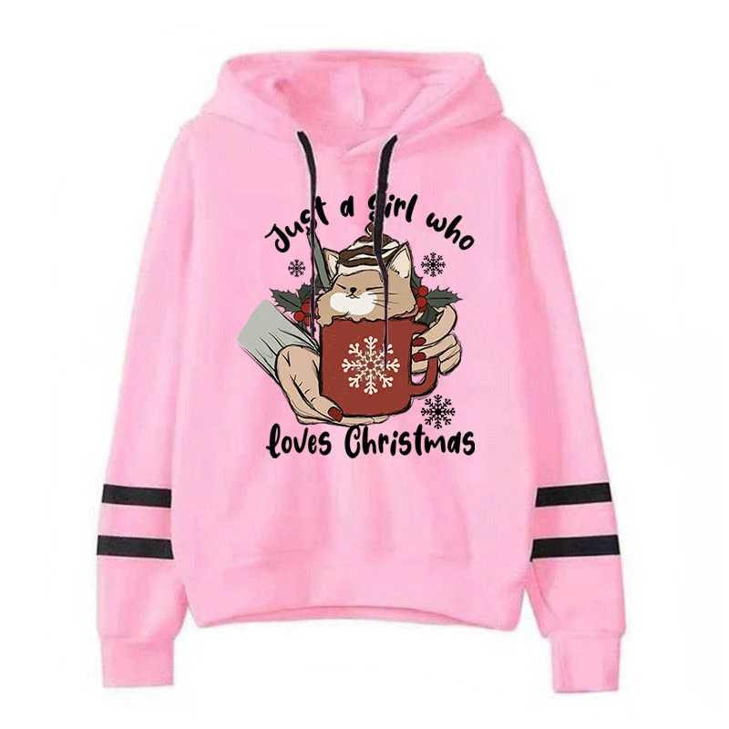 Just A Girl Who Love Christmas Hot Anime Kawaii Hoodies Men or Women Short Sleeve Sweatshirt  2022 Fashion Hoddie for Teens