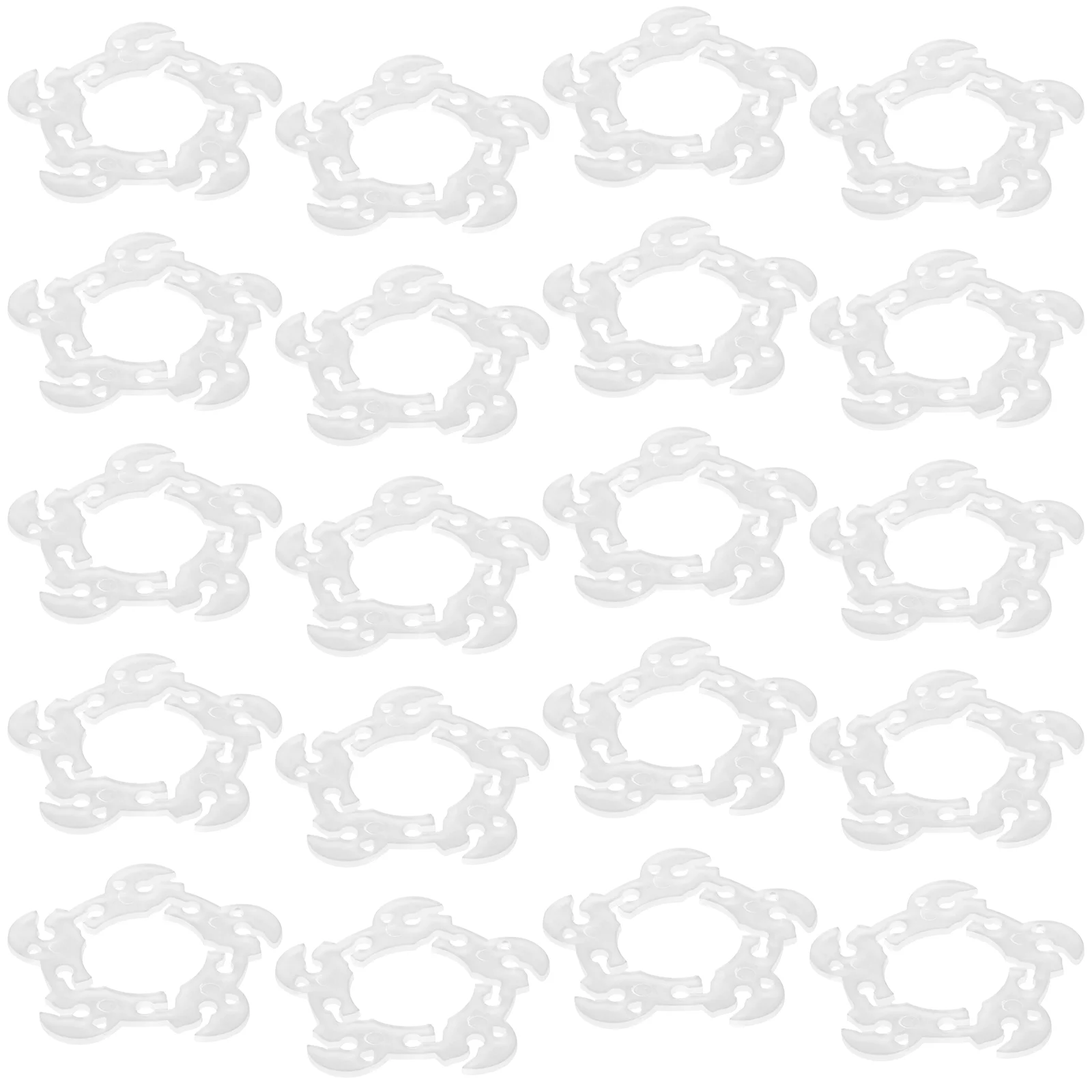 

100 Pcs Balloon Arch Clip Ring Buckles Clear Stand Balloons Wedding Decorations Plum Fixing Folder Connectors