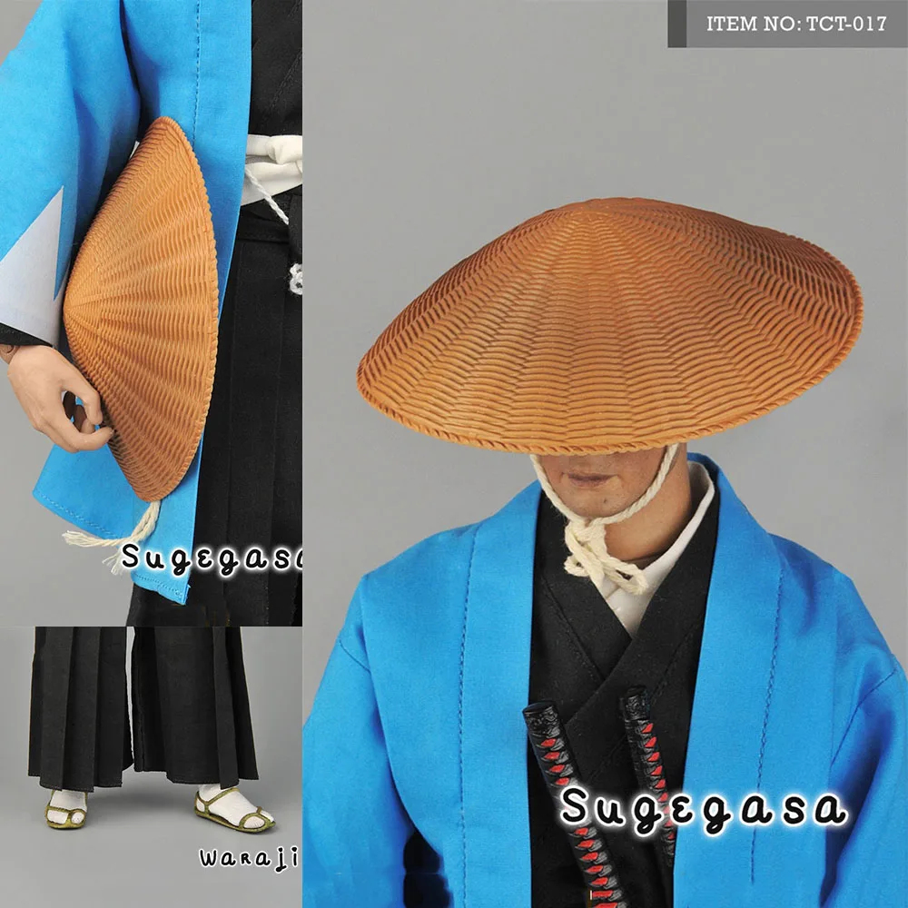 

Toyscentre TCT-017 1/6 Scale Hat Straw Sandals Set Japanese Samurai Sugegasa Waraji Clothes Model Fit 12'' Action Figure Body