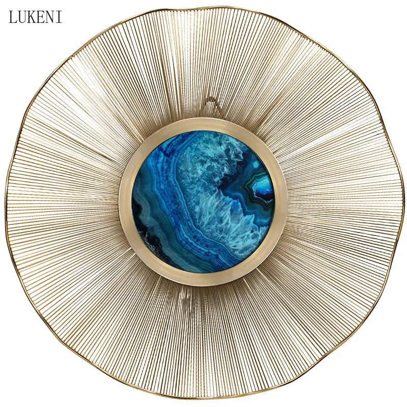 

New Chinese Style Light Luxury Style Living Room Wall Decoration Creative Sofa TV Background Wall Decorative Flower Ornaments