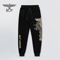 boy london 2022 new mens fashion printing loose breathable thin sports trousers student black all match casual pants