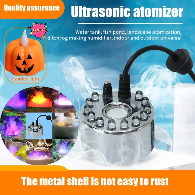 

2023 Хэллоуин мини светодиодная Тыква светильник Fogger водяной фонтан Пруд туман машина распылитель для Хэллоуина рождественской вечеринки украшение