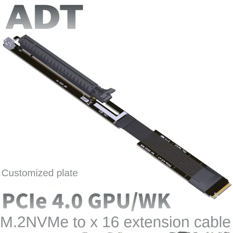 ADT-Link 2022 New graphics card extension cable non-USB PCIe4.0x16 to M.2 NVMe compatible with A card N card