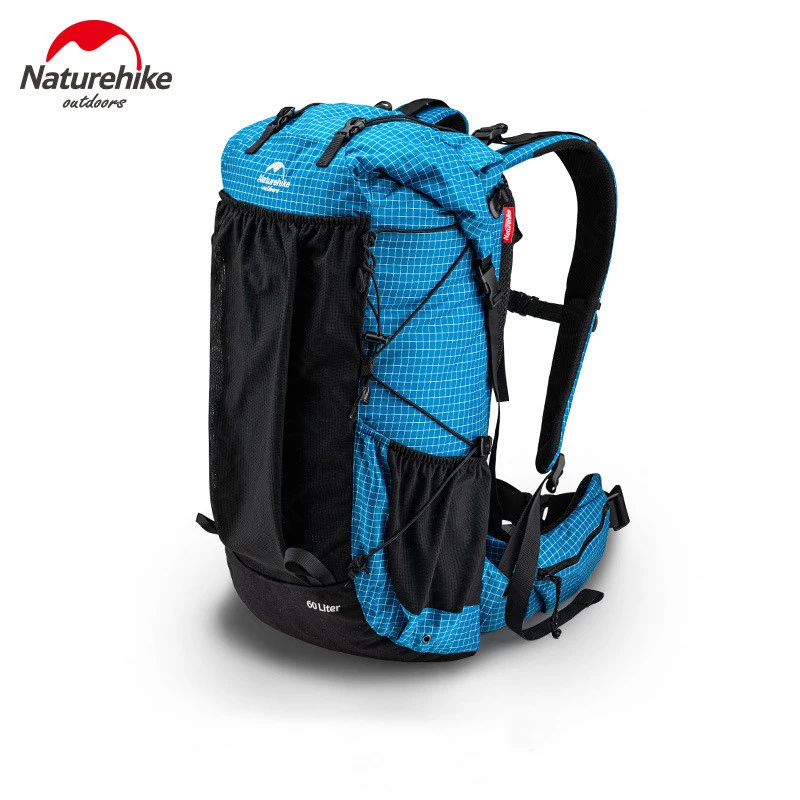 

Naturehike Upgraded 60L+5L Camping Hiking Climbing Backpacks Breathable Lightweight With Rain Cover NH19BP095