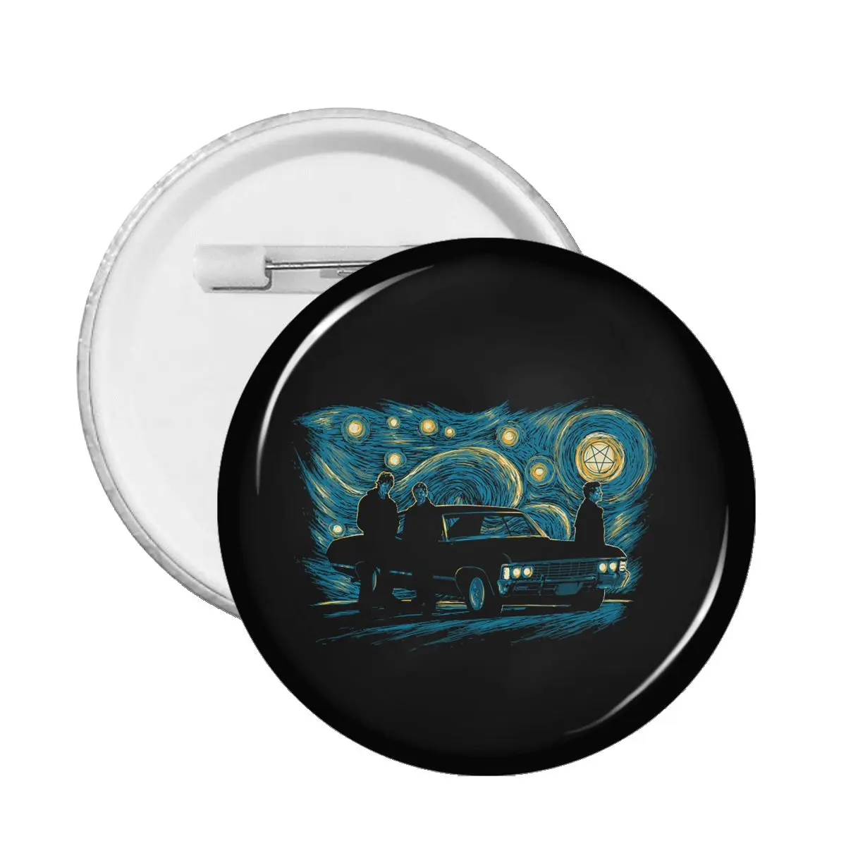 

Значок Звездная ночь Винсент Ван Гог Дин Сэм Винчестер Кастиэль брошь для рюкзака одежды милые заколки на лацкан мягкая булавка