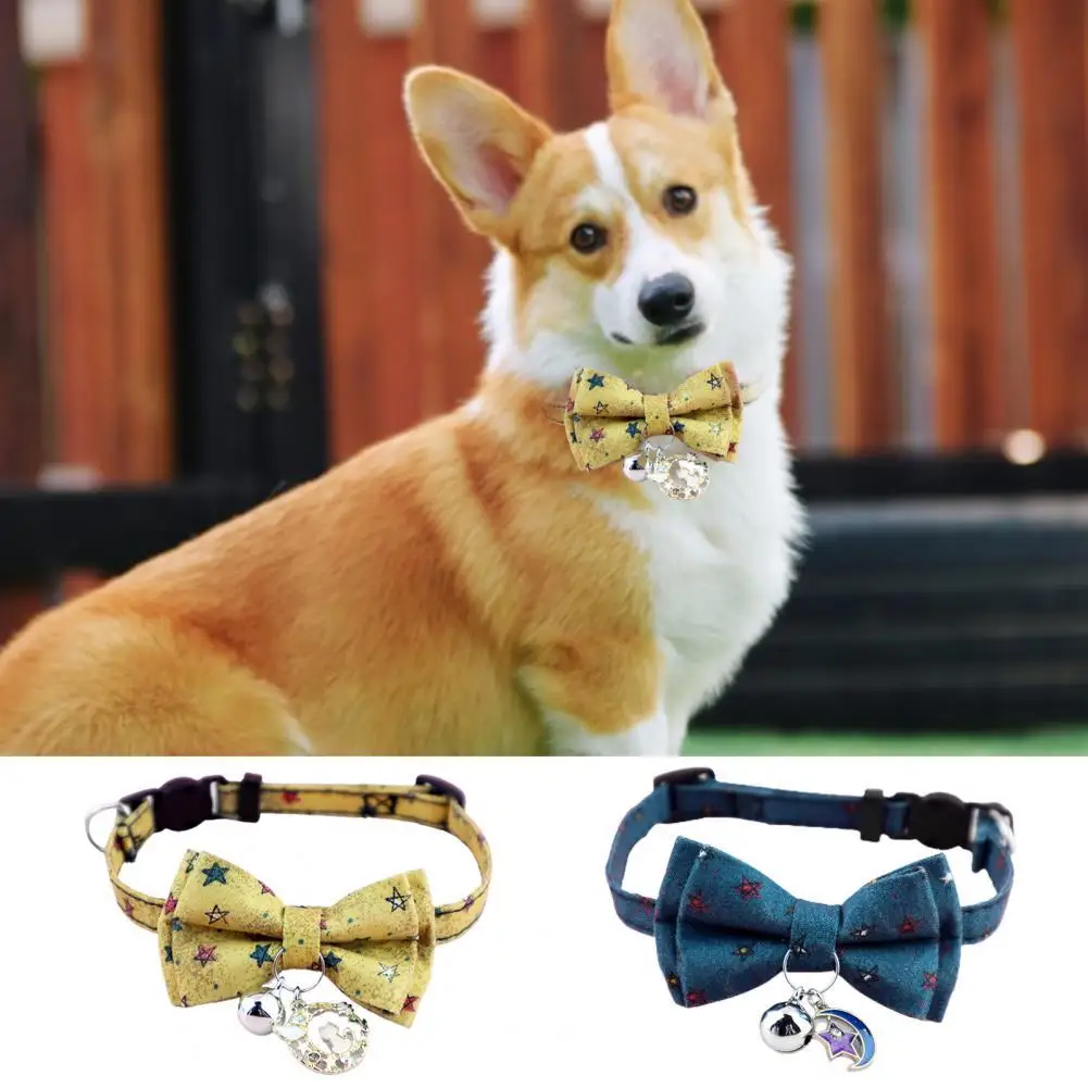 

Dog Collar Excellent Kitten Supplies Bells Bright Necklace Cute Cat Collar