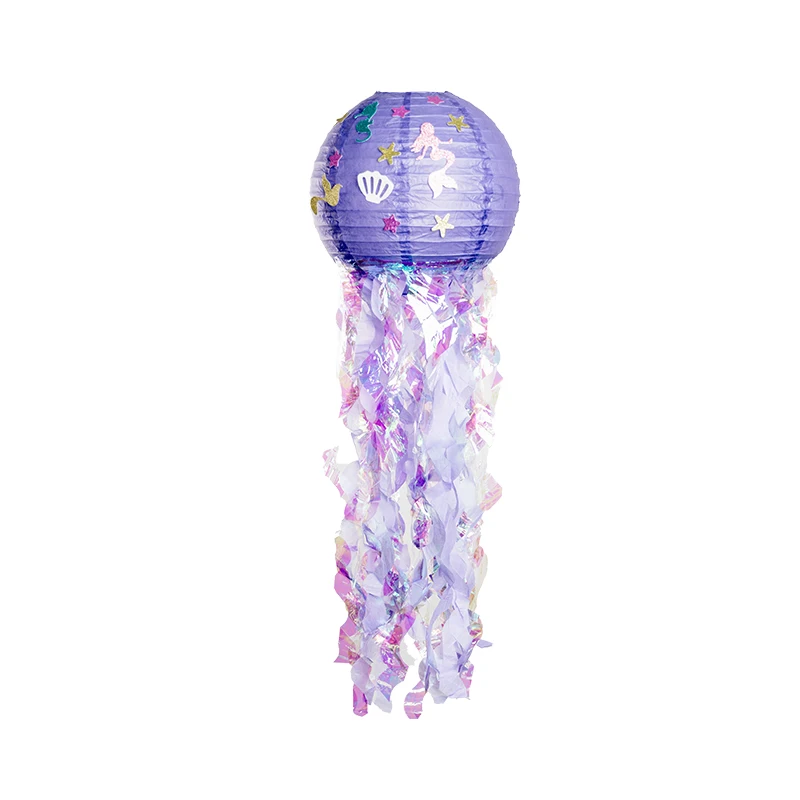 

Tassel Ornaments Paper Lantern Pendant Mermaid Theme Decoration Birthday Party Layout Baby Shower Decorations Kindergarten Props