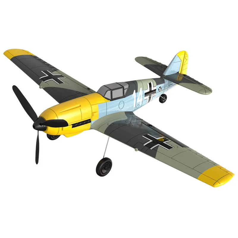 

2023 New Remote-controlled Aircraft BF109 Four Channel Drone RC Helicopter Fighter Planes Fixed Wing Model Electric Toy EPP Foam