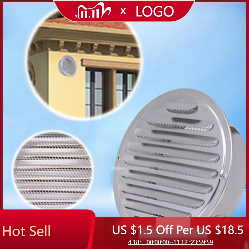 

Круглые жалюзи из нержавеющей стали, 1 шт., 80 мм, 100 мм, 120 мм