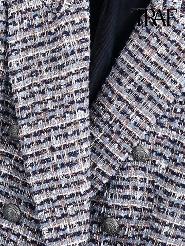Женский твидовый двубортный пиджак р-р XS-L - купить по выгодной цене |
