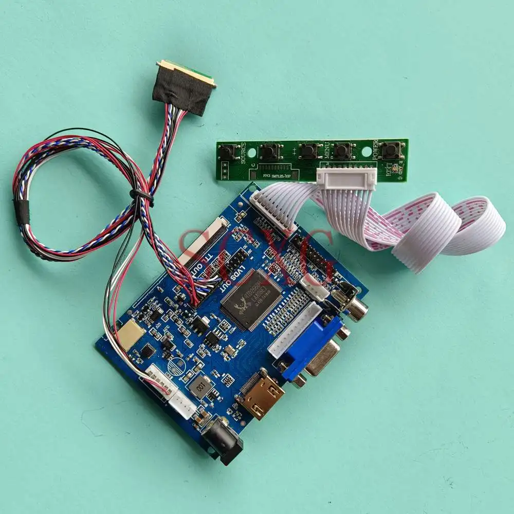 

Плата контроллера ЖК-дисплея для Φ AV + VGA + HDMI-совместимый комплект для самостоятельной сборки ноутбука 15,6 "1366*768 LVDS 40 Pin