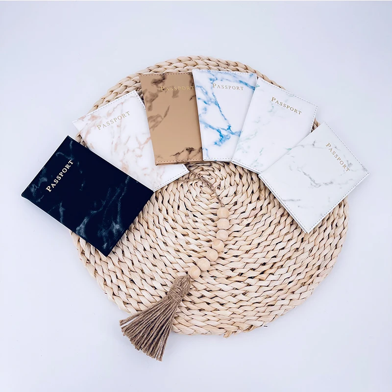 

2022 New Colorful Marble Style Passport Cover Waterproof Passport Holder Travel Cover Case Passport Holder Passport Packet Gifts