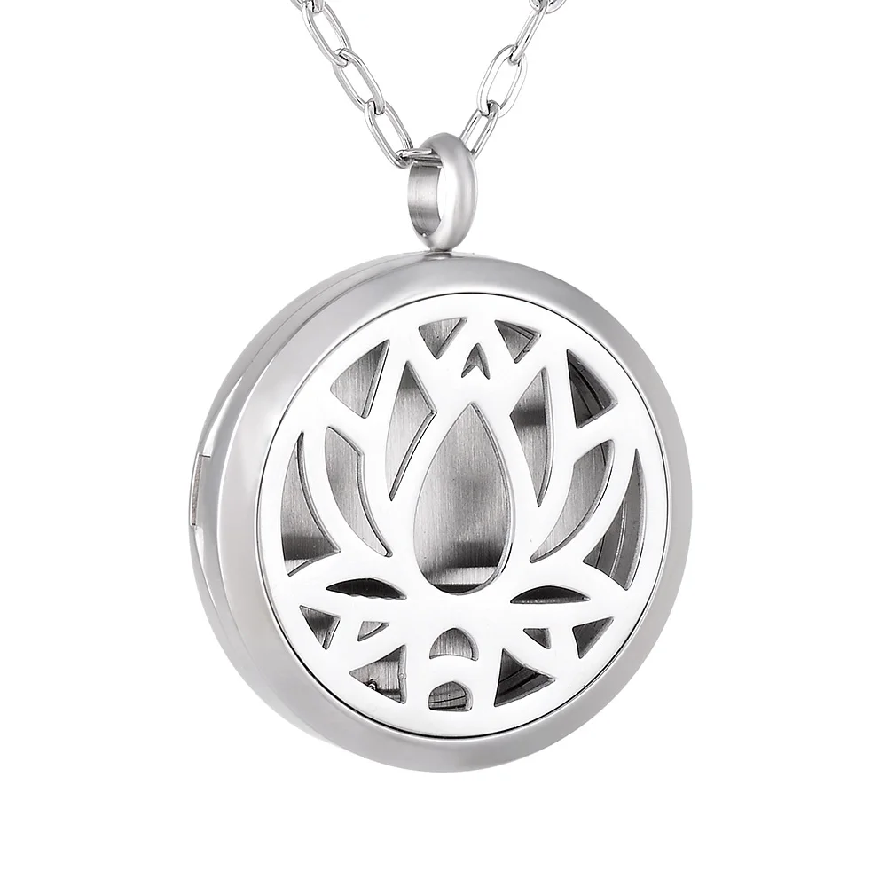 JP0151 диффузор для эфирного масла лотоса йоги ожерелье Ароматный Духи Кулон