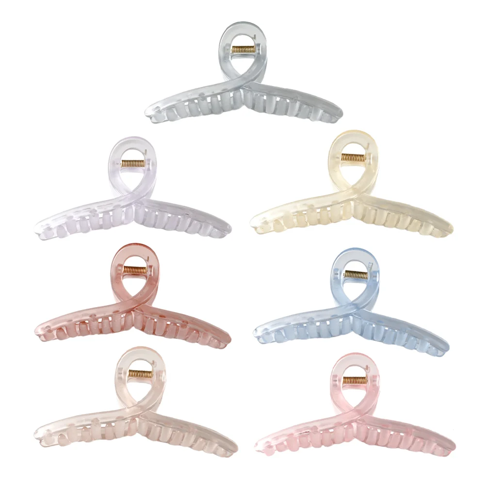 

7 Pcs Korean Hair Clips Scratch Claw Pin Modeling Half Bun Hairpin Big Grip Girl