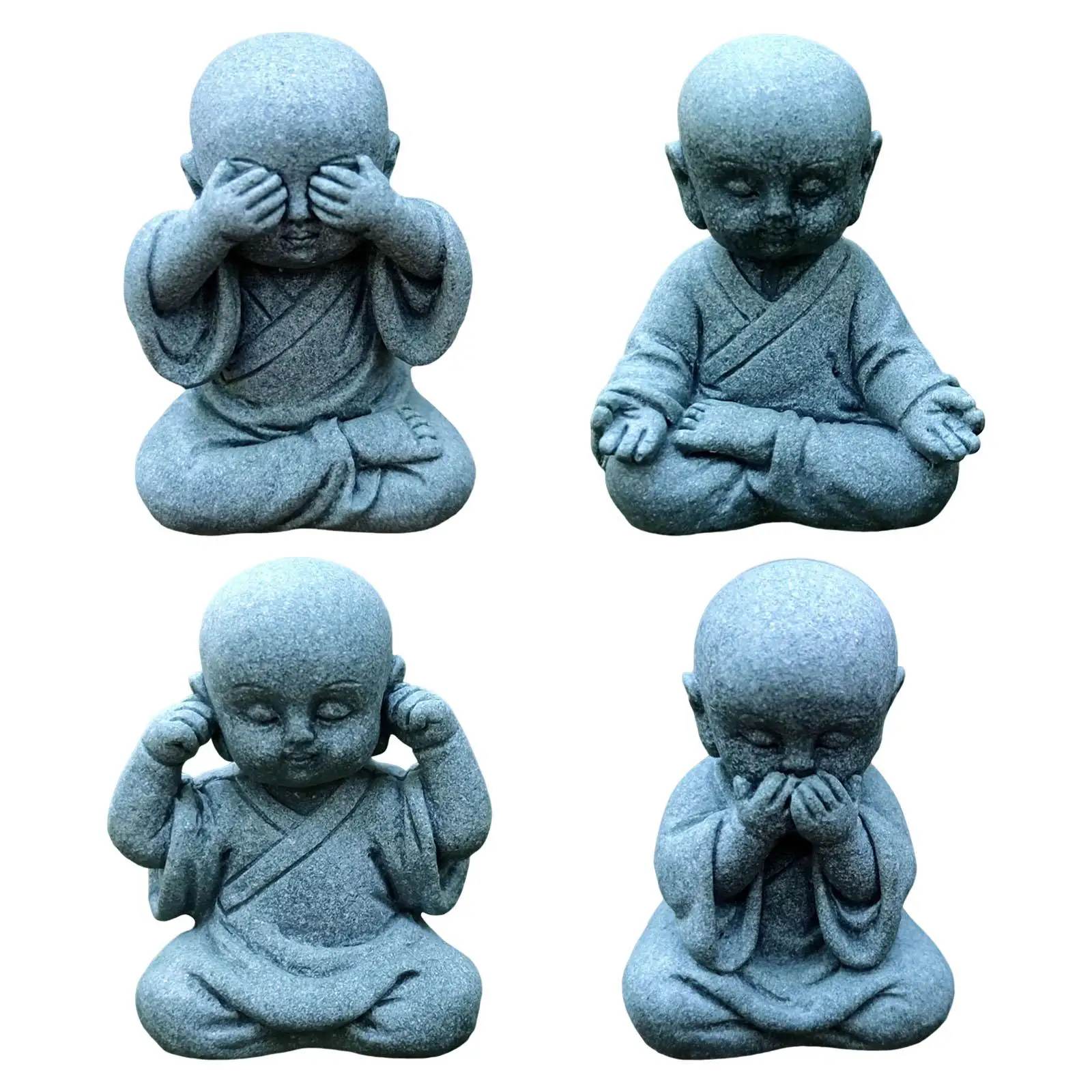 Мини-статуя Будды коллекционный предмет маленькая фигурка монаха для стола