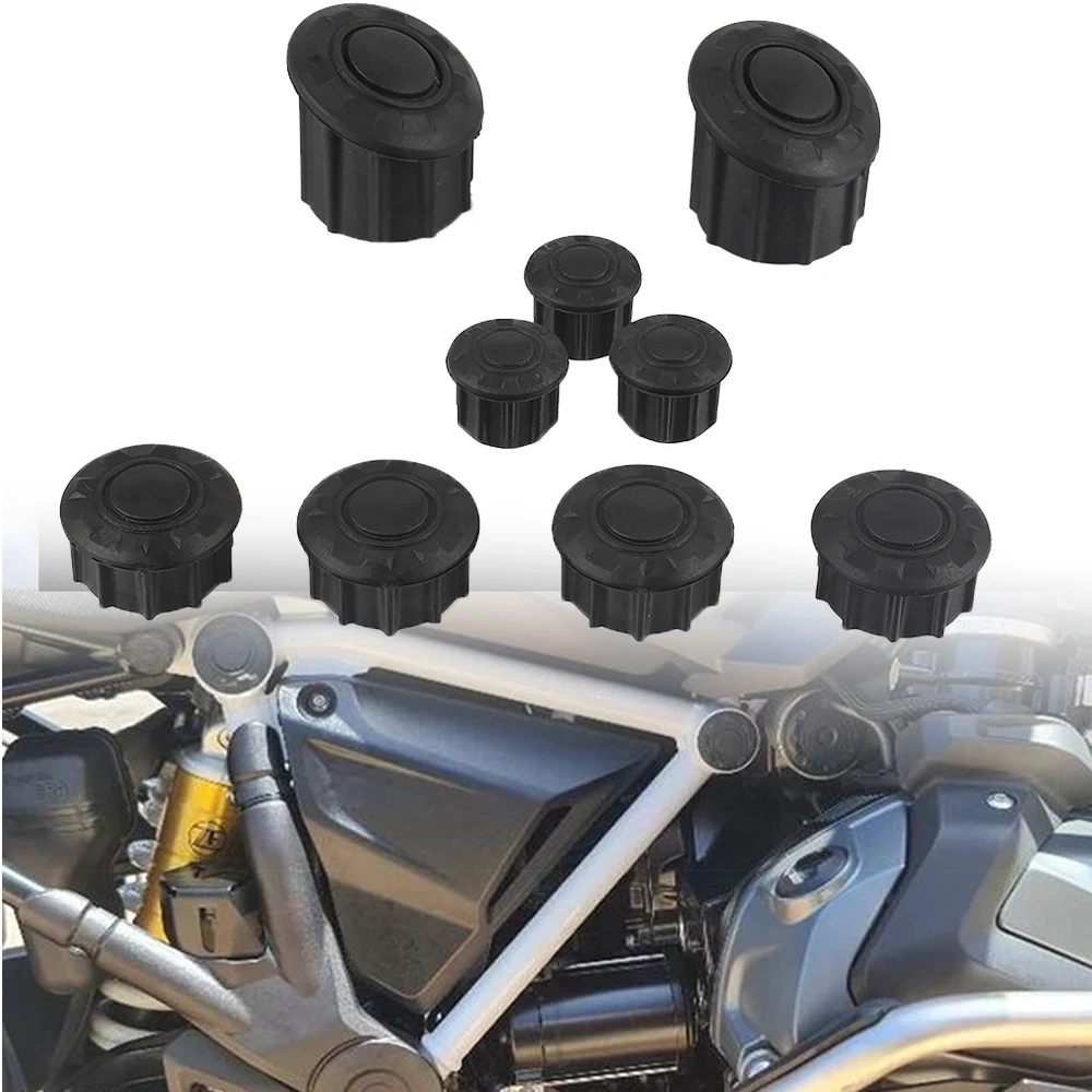 

R1250GS 9PCS Frame Hole Cover Caps Plug Decor For BMW R 1250GS R 1250 GS R1250GS LC Adventure ADV R1250GSA 2019 20 Frame Cap Set