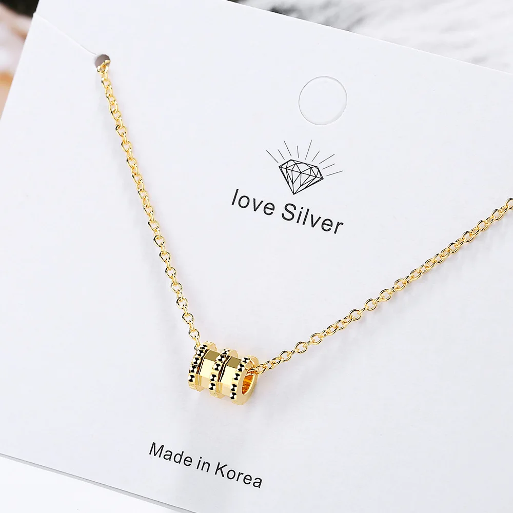 

Todorova Slim Waist Pendant Necklaces Small Round Annulus Necklaces For Women Anniversary Party Elegant Accessories Chic Gift