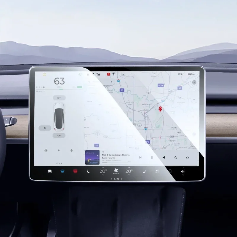

Защитное стекло для экрана Tesla Model 3 Y X 2023 2022 2021