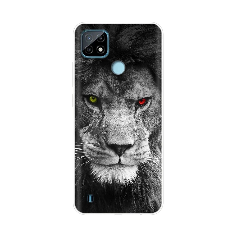 Для Realme C21 C21Y Чехол C25 C25Y Окрашенный мягкий прозрачный чехол для телефона Oppo C25s