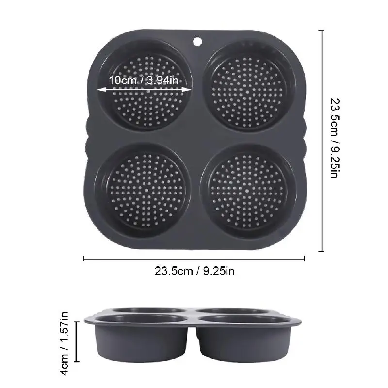 Форма для булочек гамбургеров форма выпечки хлеба антипригарная силиконовая