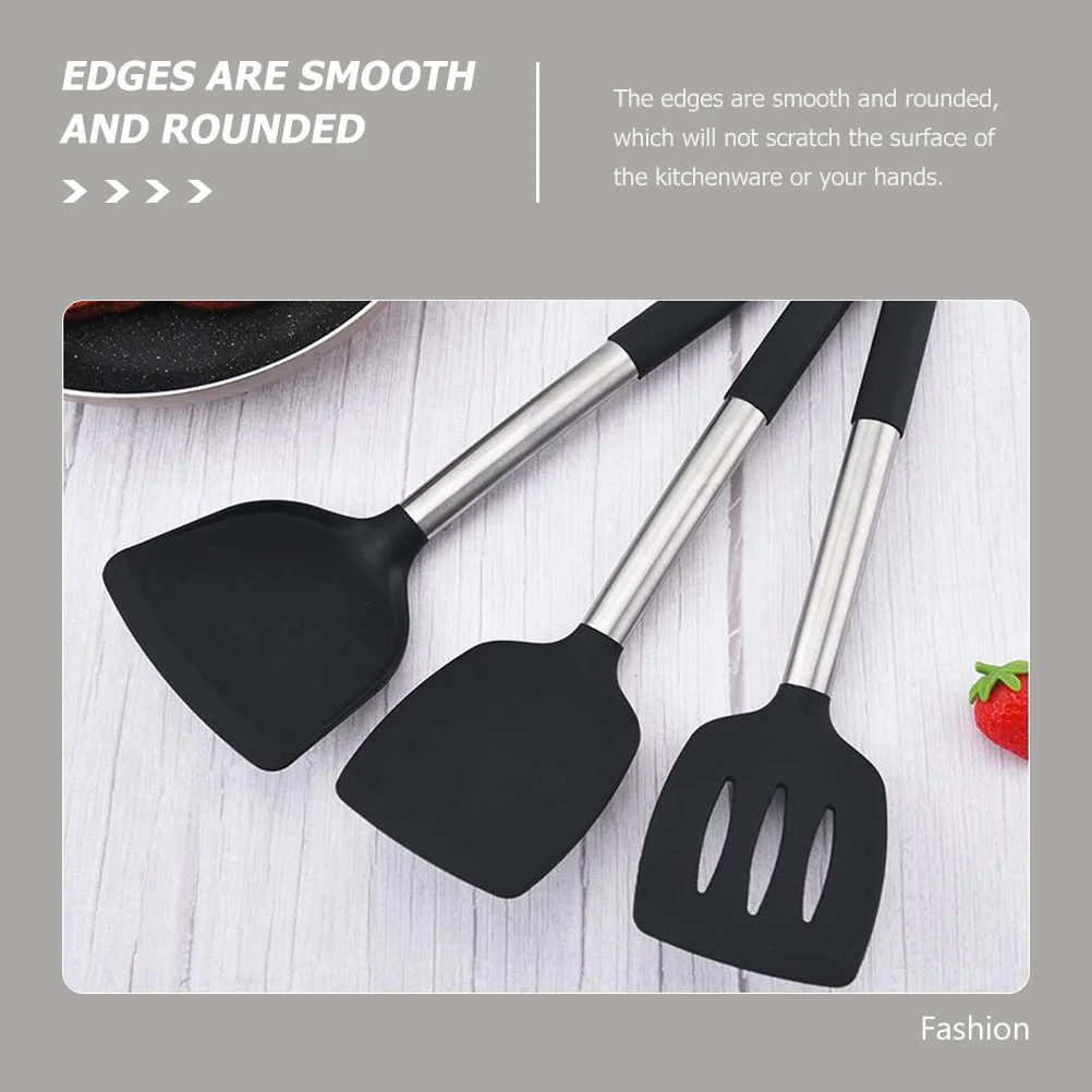 Лопатка силиконовая кухонная для приготовления яиц не прилипает набор утварей