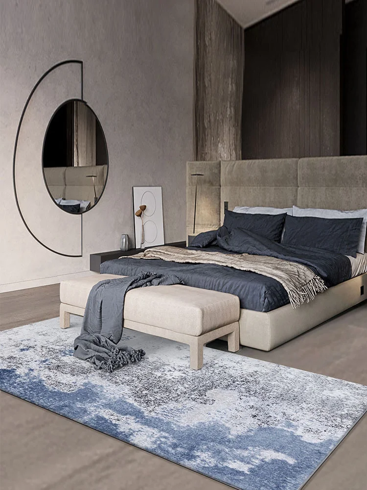 

Modern Simple Abstract Carpet Living Room Home Light Luxury Tea Table Floor Carpet Rectangular Strip Bed Carpet