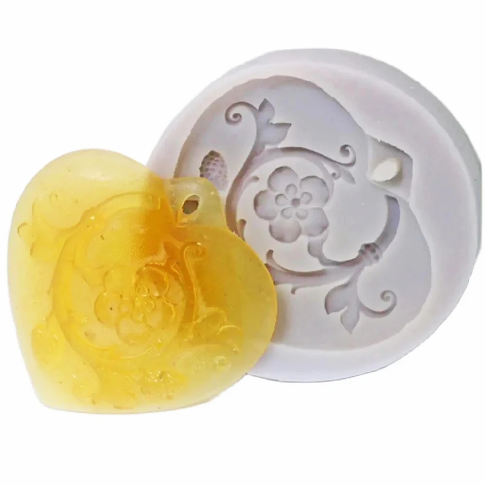 

LXYY ротанговый цветочный узор, силиконовая форма для помадки, торта, Топпер, форма для шоколада, конфет, выпечки, мыло, искусственная глина