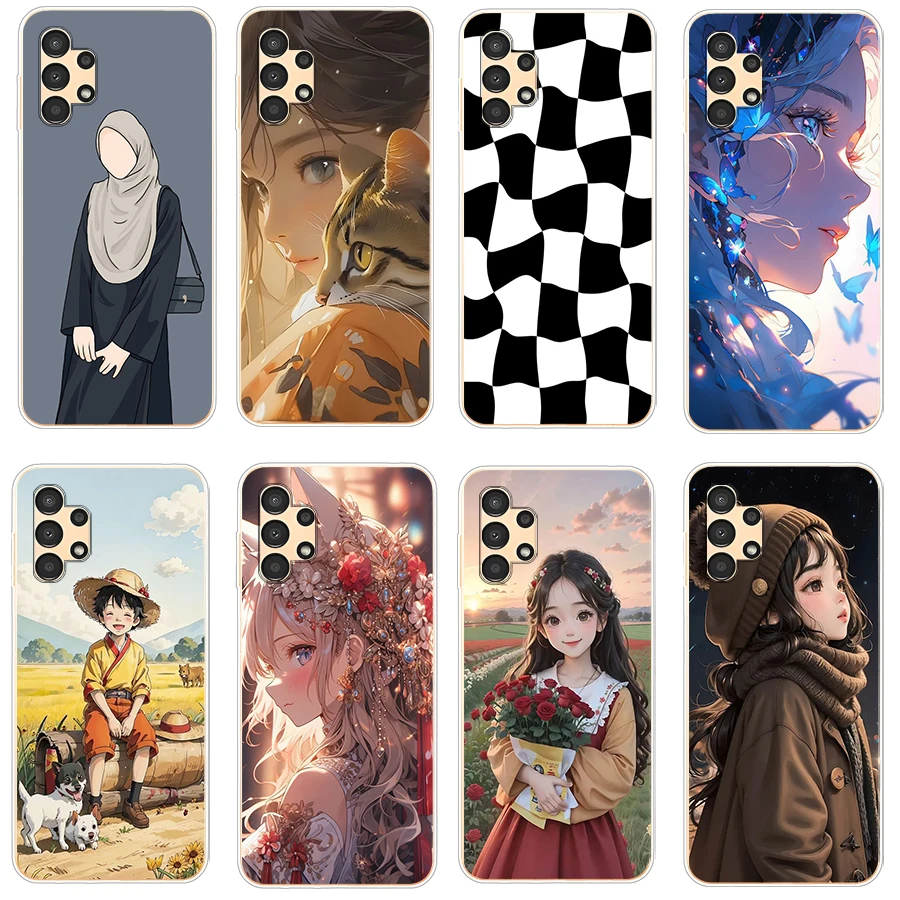 10 чехол для galaxy a13 4G мягкий силиконовый защитный из ТПУ